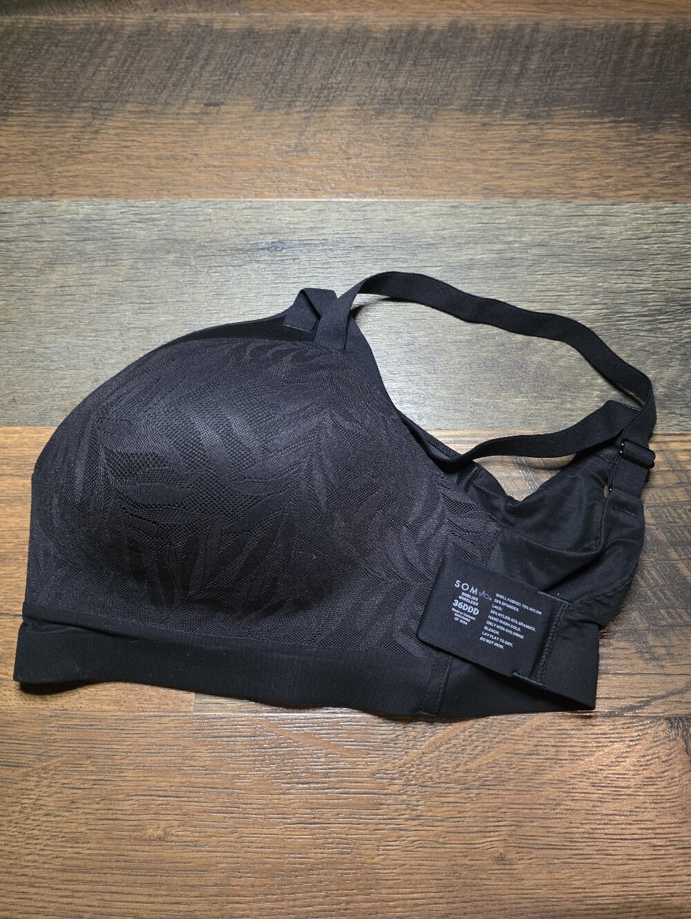Soma 36DDD Black Wireless Seamless Bra